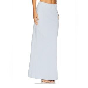 Ralph Lauren Cotton Tie-Waist Maxi Skirt in Shelter Island Ocean Size PM